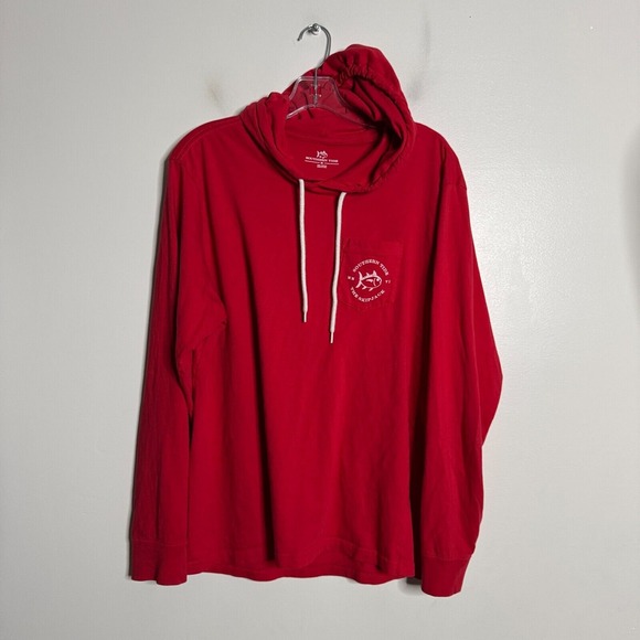 Southern‎ Tide Sweatshirt Men's Georgia Bulldog Long Sleeve Cotton Red - Picture 2 of 6